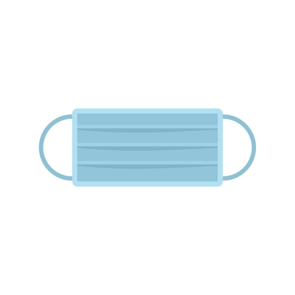 Cold medical mask icon flat isolated vector