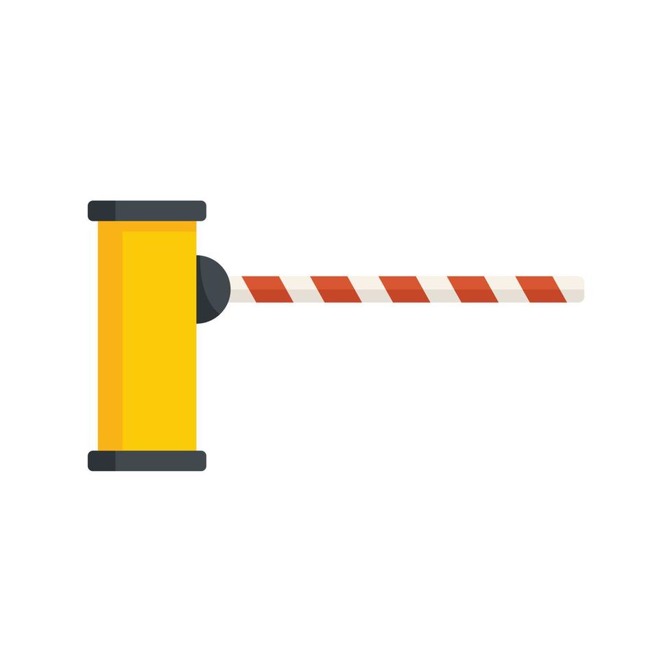 Border barrier icon flat isolated vector