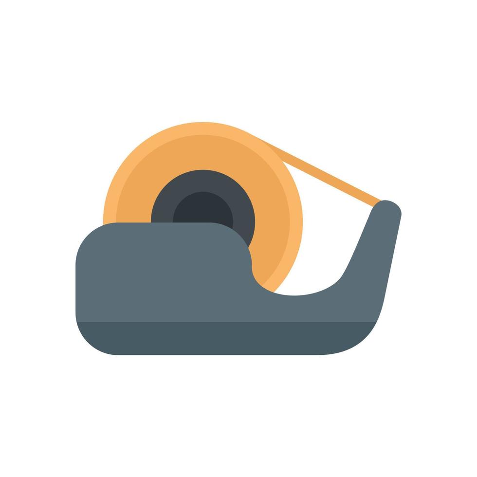 Tape holder icon flat isolated vector