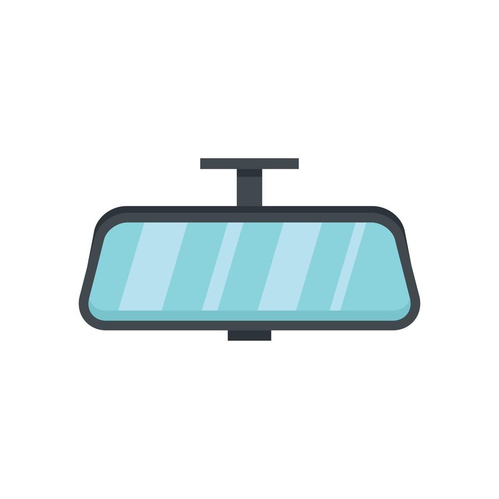 Car indoor mirror icon flat isolated vector