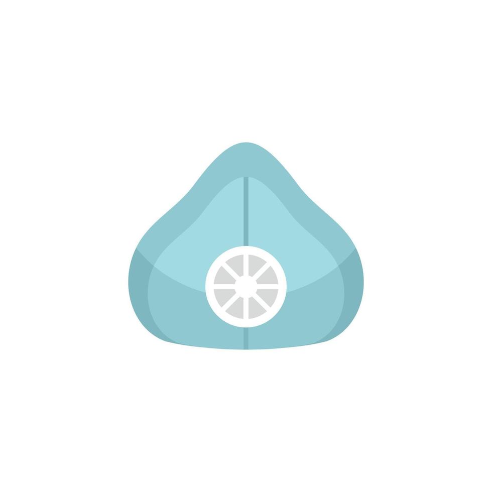 Air medical mask icon flat isolated vector