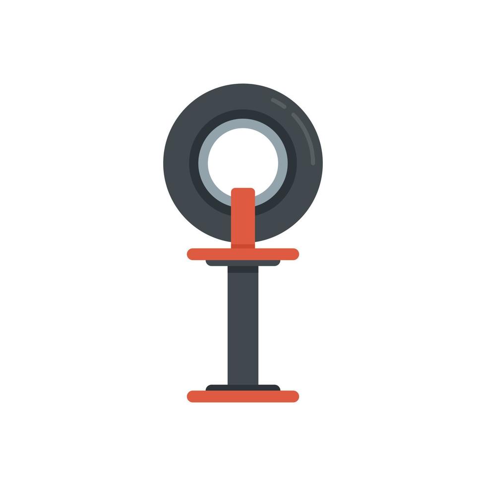 Tire repair icon flat isolated vector