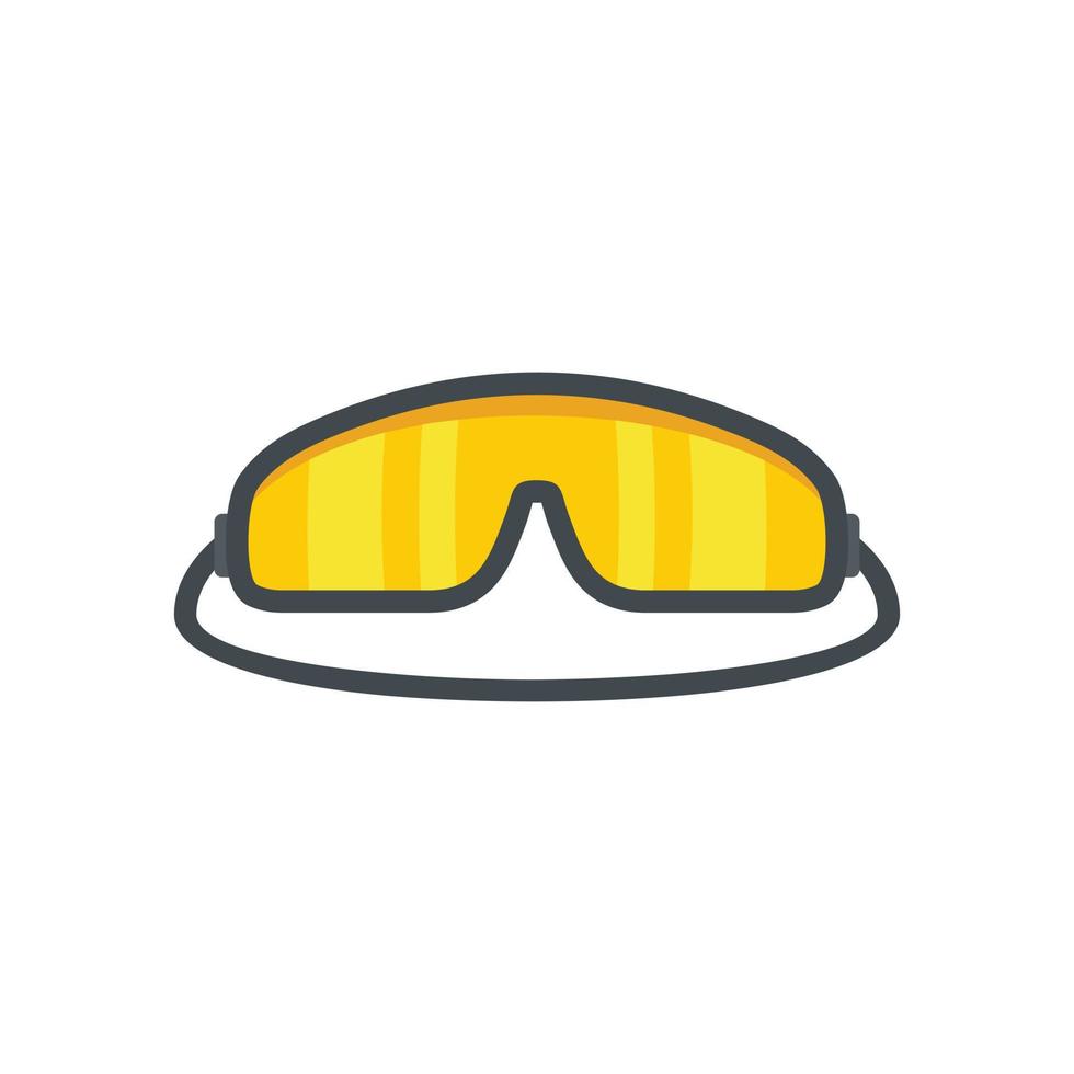 icono de gafas de paracaidista vector aislado plano