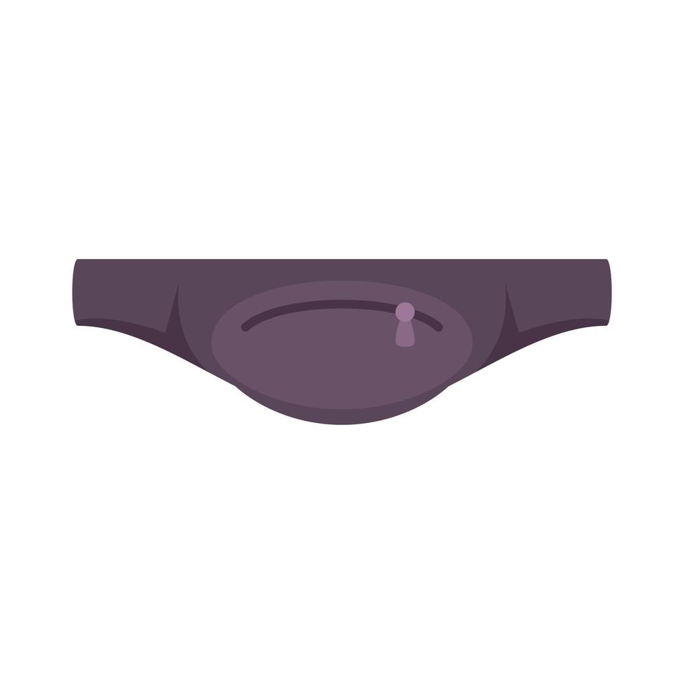 Waist bag icon flat isolated vector
