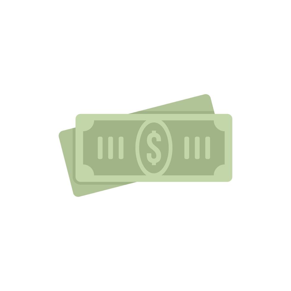 Tax cash icon flat isolated vector