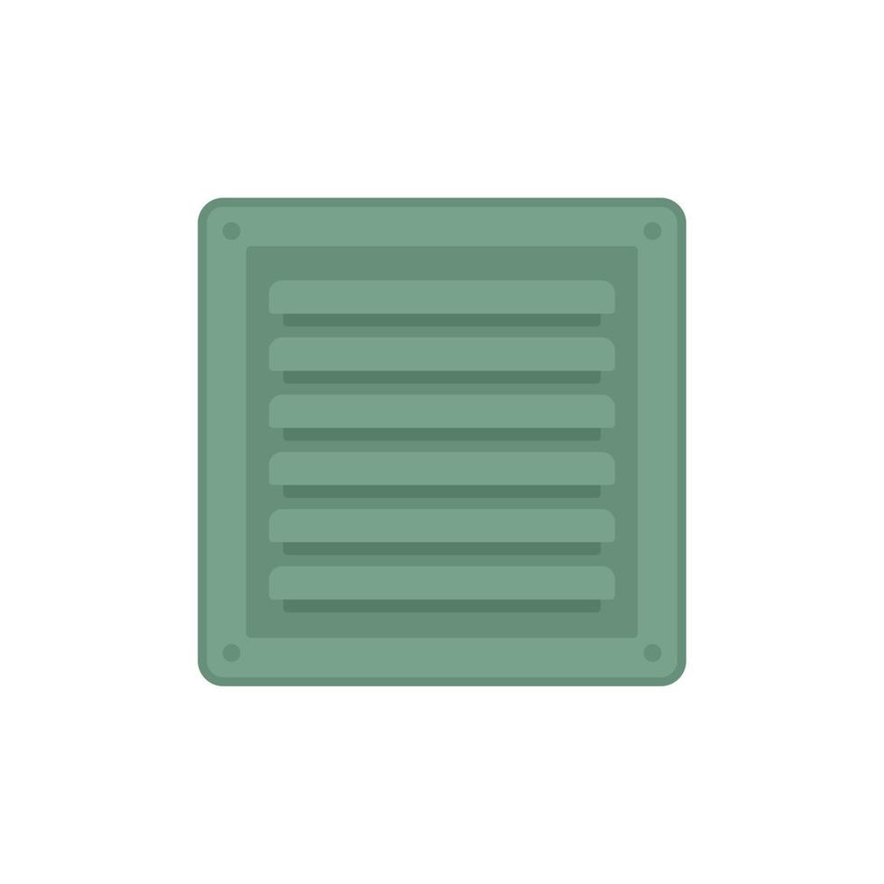 Metal ventilation icon flat isolated vector