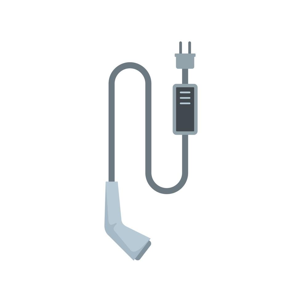 Home car charge plug icon flat isolated vector
