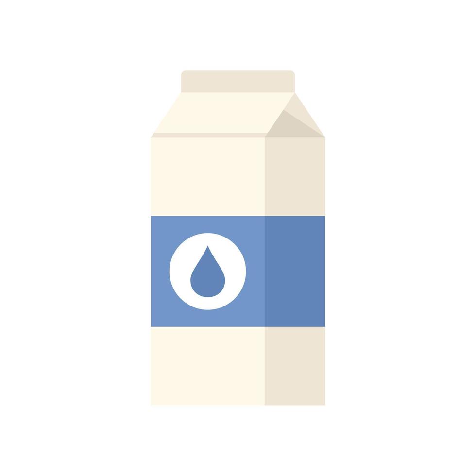 icono de paquete de leche vector aislado plano