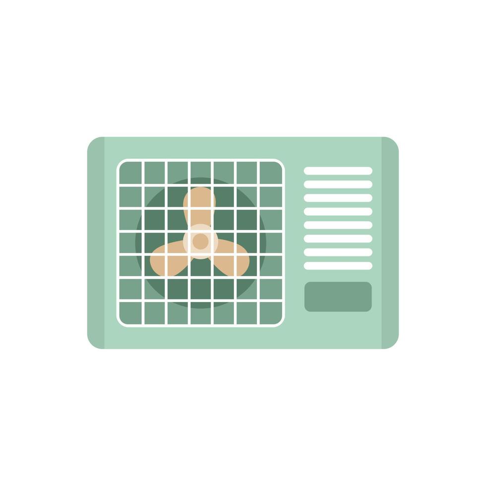 Outdoor ventilation icon flat isolated vector
