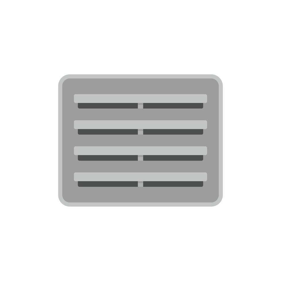 Ventilation frame icon flat isolated vector