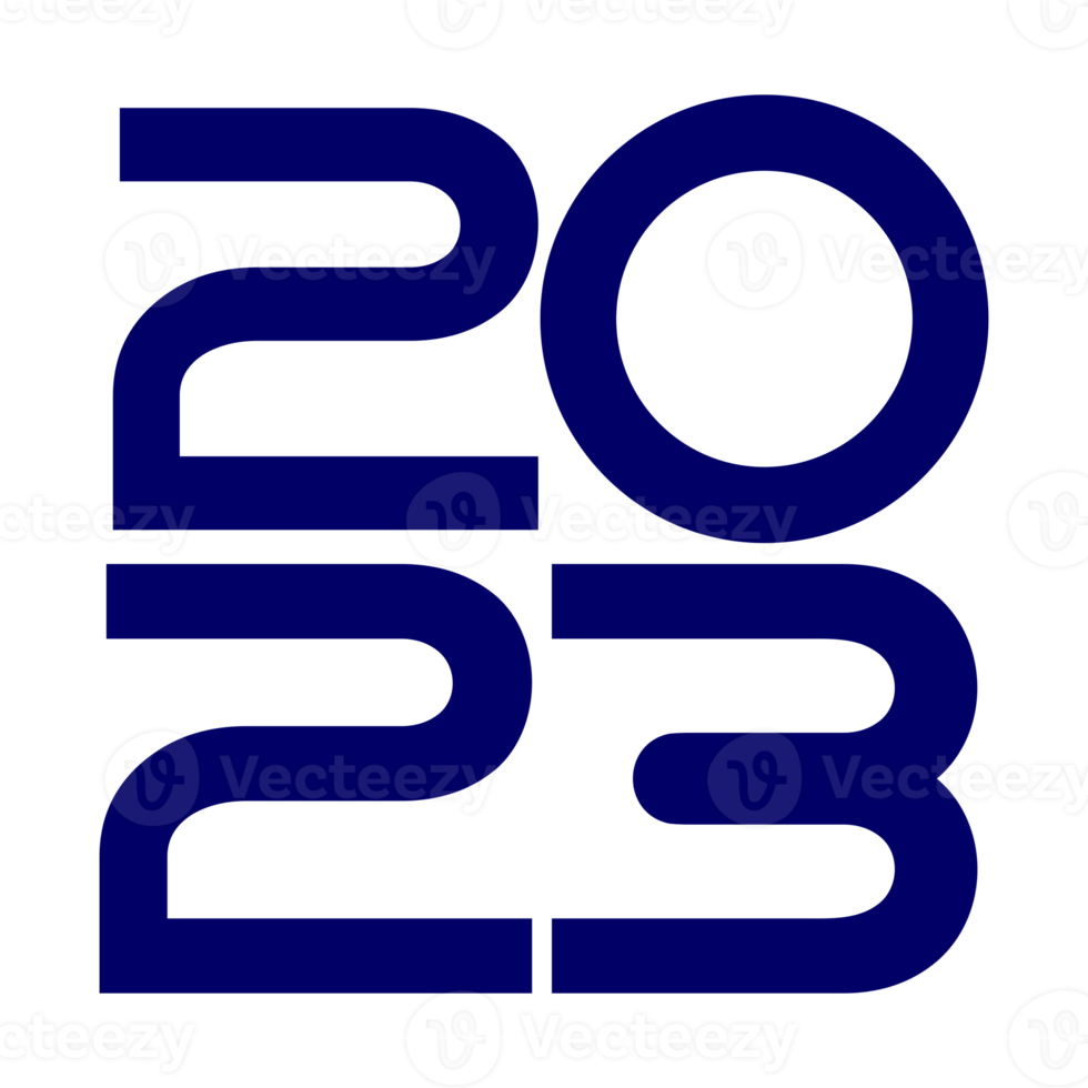 Happy New Year 2023 Design Illustration for Calendar Design, Website, News, Content, Infographic or Graphic Design Element. Format PNG