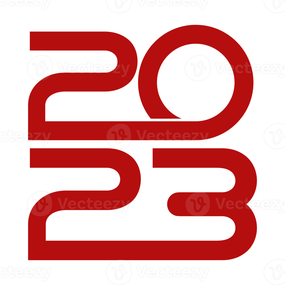 Happy New Year 2023 Design Illustration for Calendar Design, Website, News, Content, Infographic or Graphic Design Element. Format PNG