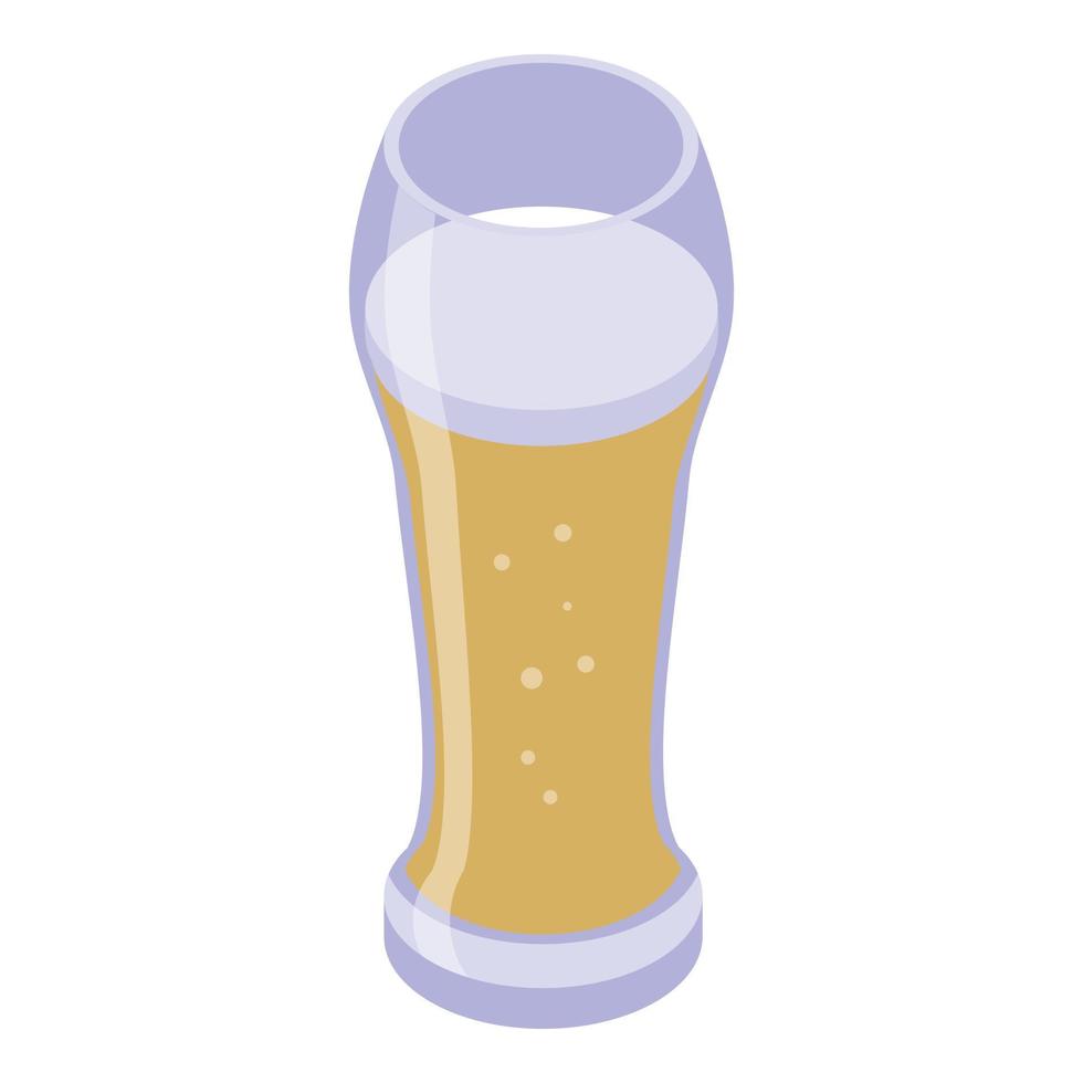 Mug beer icon isometric vector. Austrian food vector