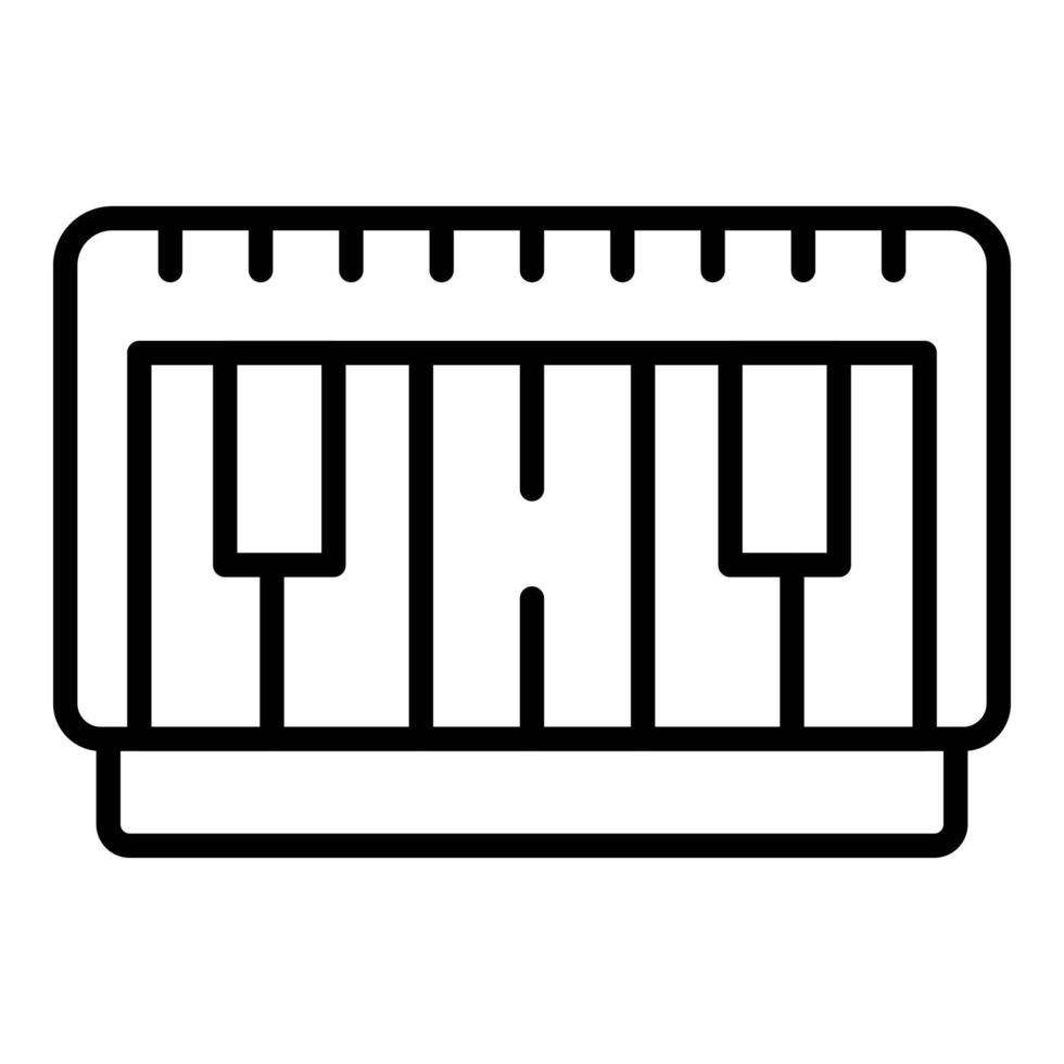 Synthesizer band icon outline vector. Dj music vector