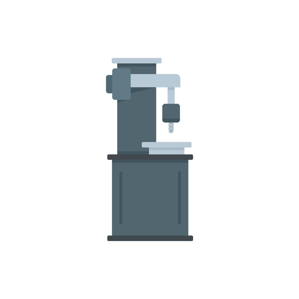 Milling machine metalwork icon flat isolated vector