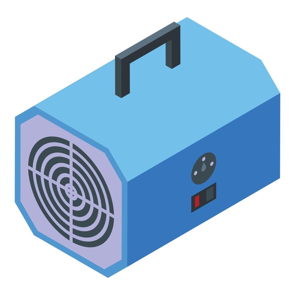 Fan heater icon isometric vector. Air clean vector
