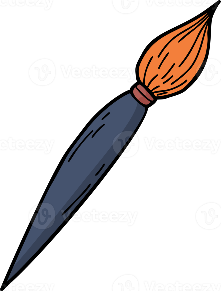Stationery. Artistic painting brush 15116009 PNG