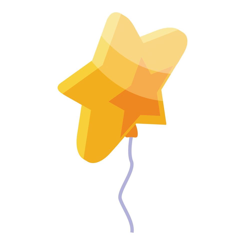 Star balloon icon isometric vector. Seller shop vector