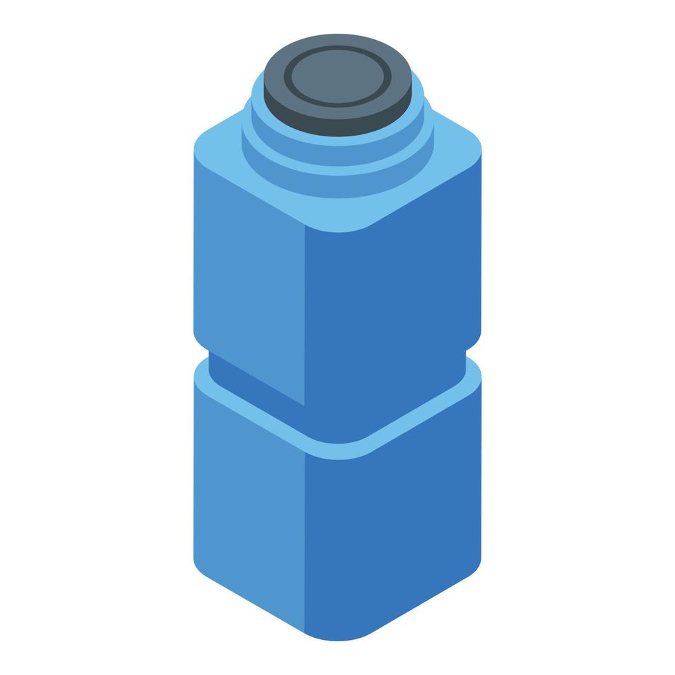 Plastic water bottle icon isometric vector. Delivery water vector
