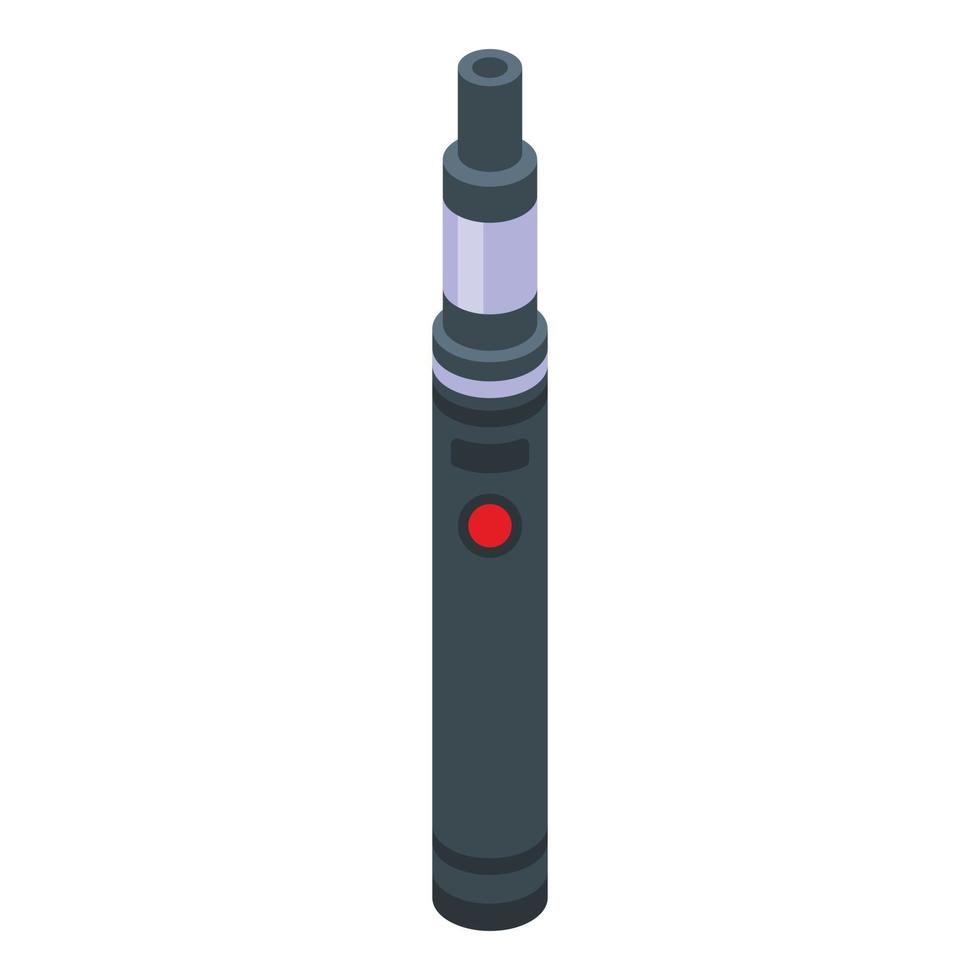 Electronic cig icon isometric vector. Smoke cigarette vector