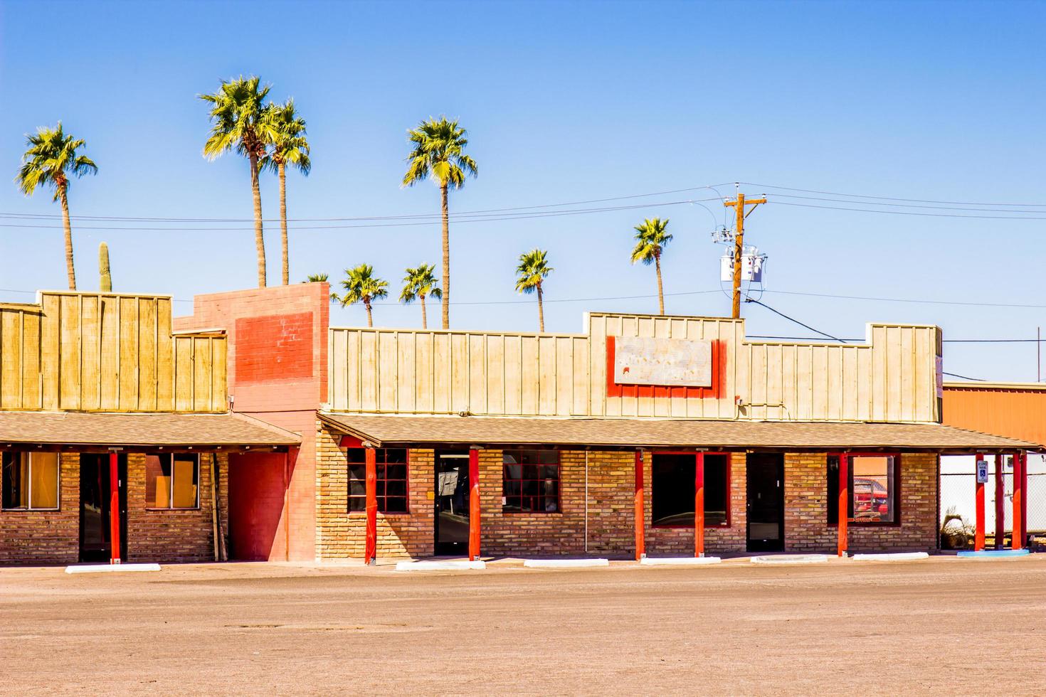 Abandoned Commercial Building In Distressed Area photo