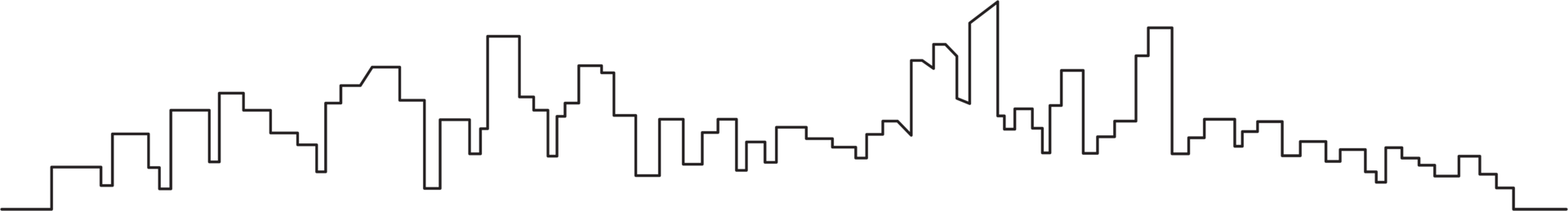 modern cityscape skyline outline drawing. png