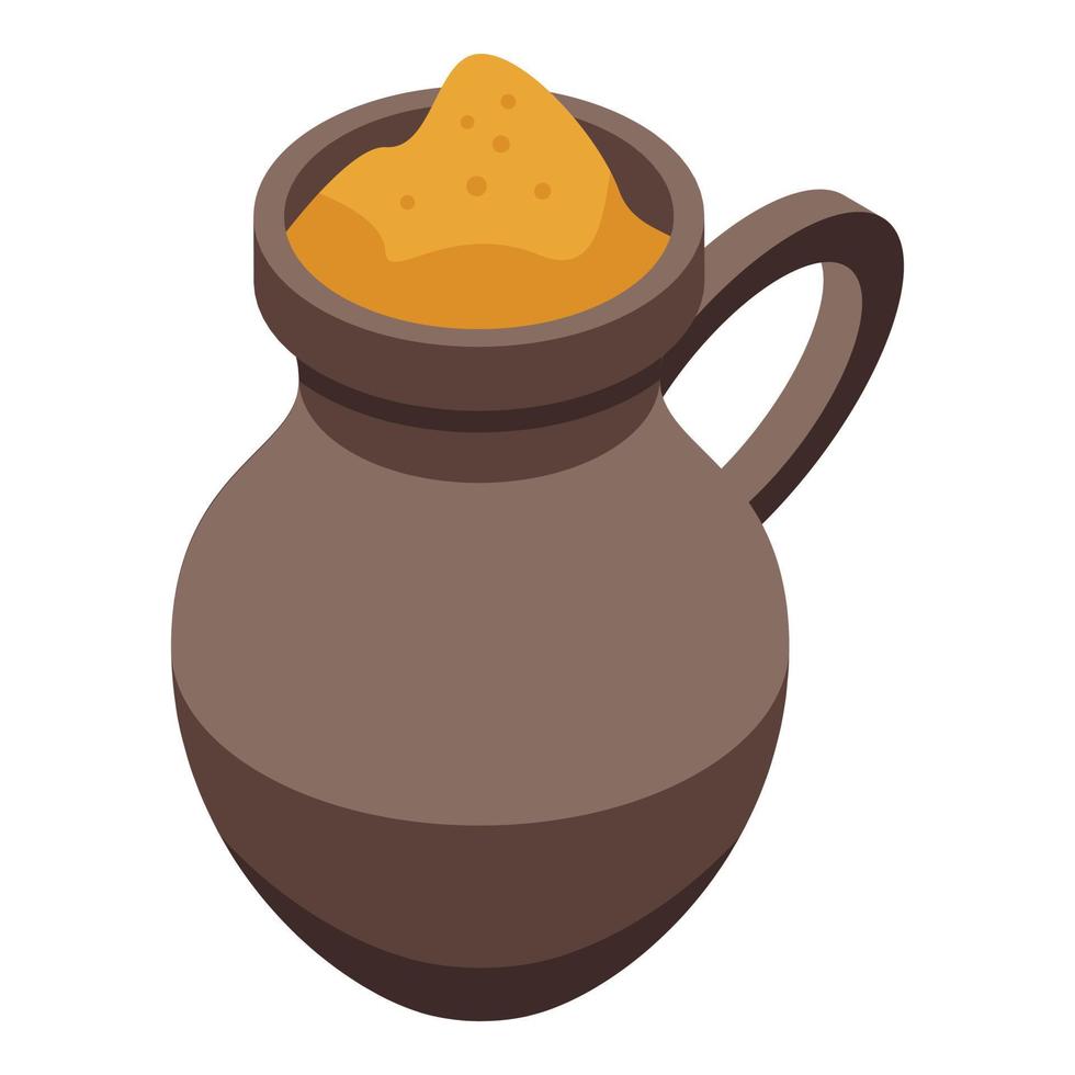 Soy jug icon isometric vector. Organic vegan vector