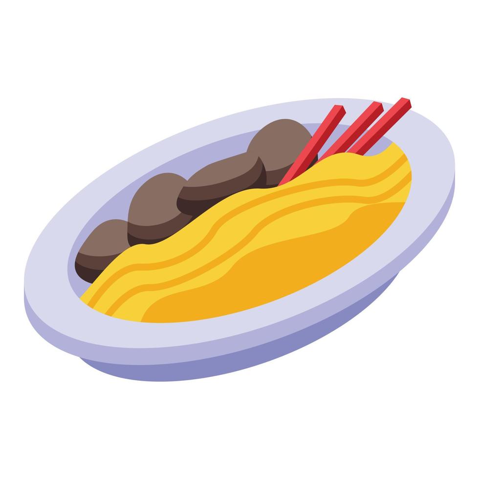 Soy meat food icon isometric vector. Organic nutrition vector