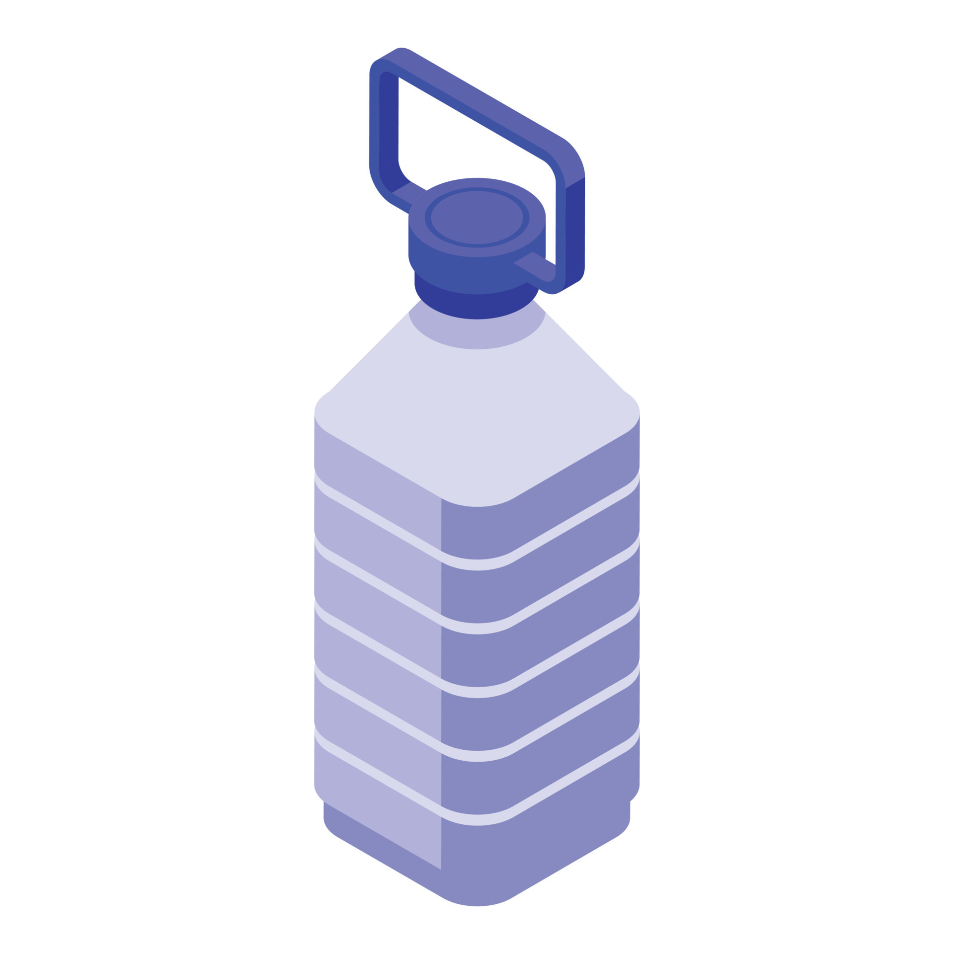 Plastic water bottle icon isometric vector. Office container 15116531