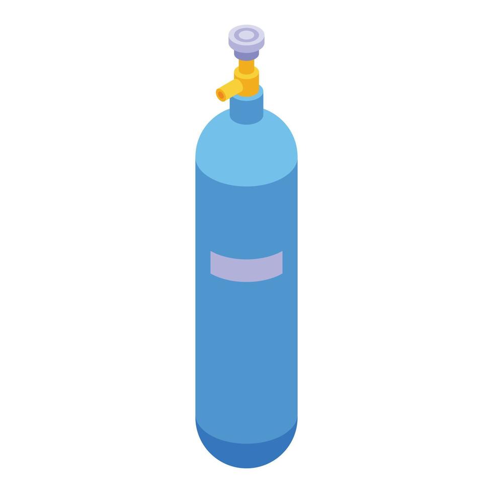 Tank gas balloon icon isometric vector. Seller shop vector