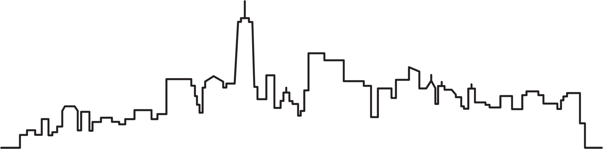 modern cityscape skyline outline drawing. png