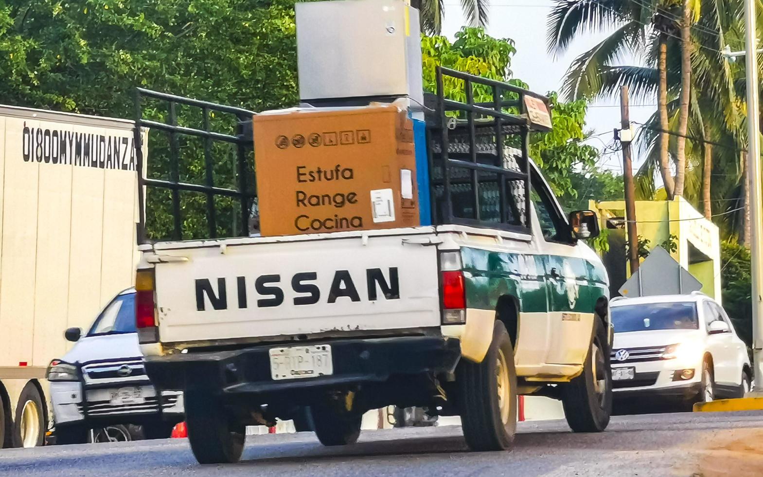 Puerto Escondido Oaxaca Mexico 2022 Various Mexican pickup trucks cars 4x4 Off-road vehicles Mexico. photo