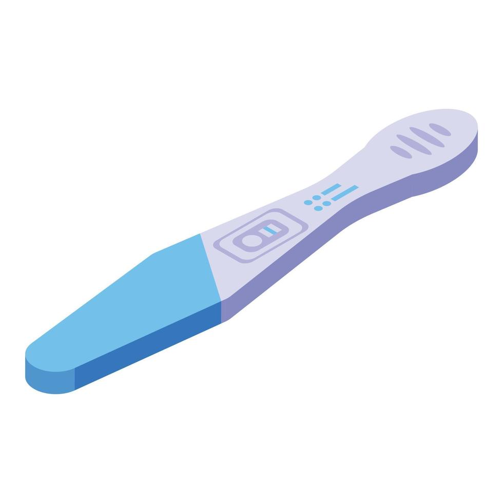 Kit test icon isometric vector. Urine pregnant vector