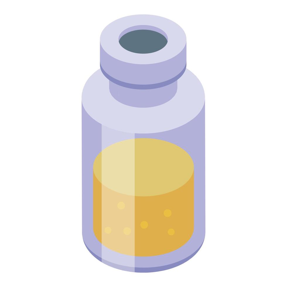 Contraception bottle icon isometric vector. Birth control vector