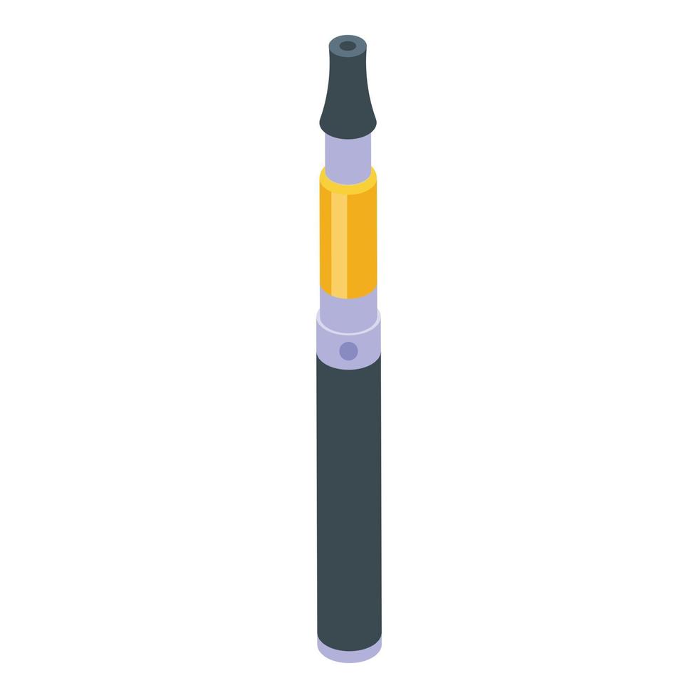 Smoke pen icon isometric vector. Vape cigarette vector