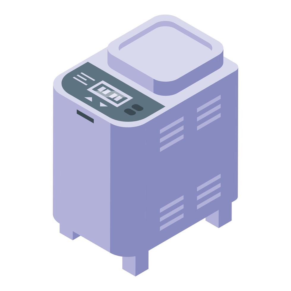 Modern breadmaker icon isometric vector. Food machine vector