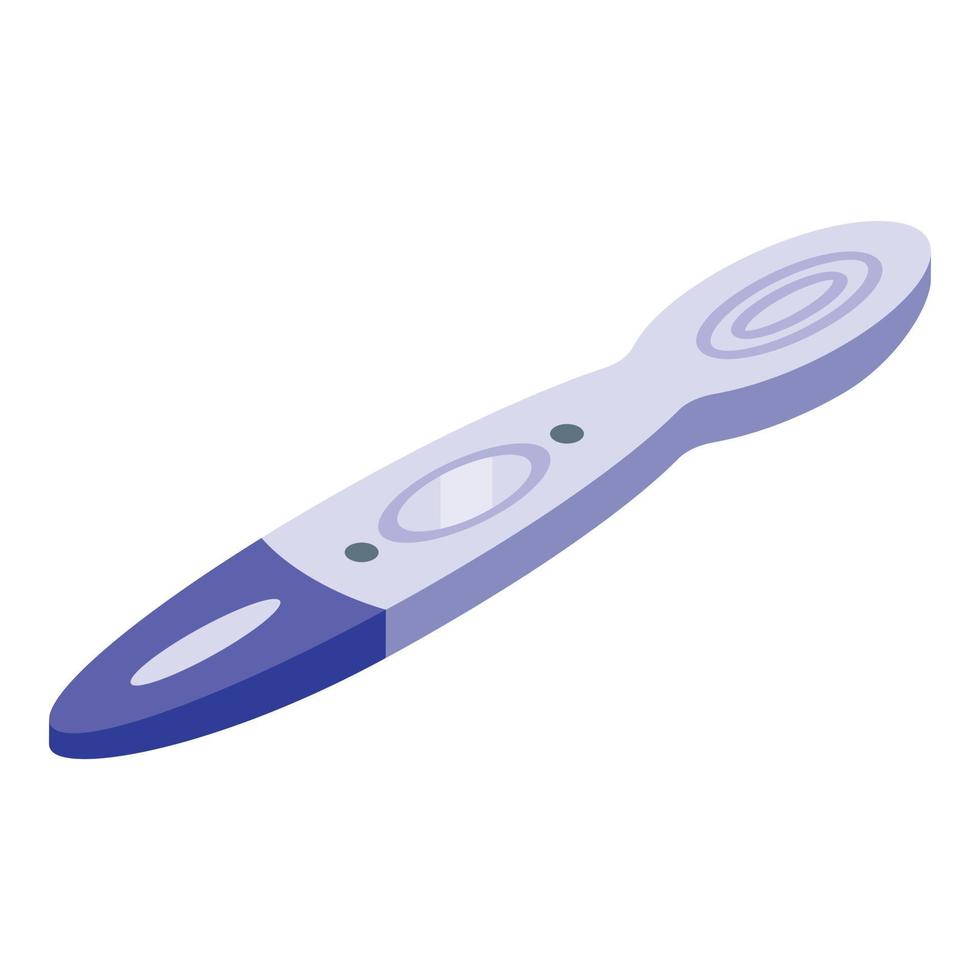 Urine test icon isometric vector. Negative pregnant vector