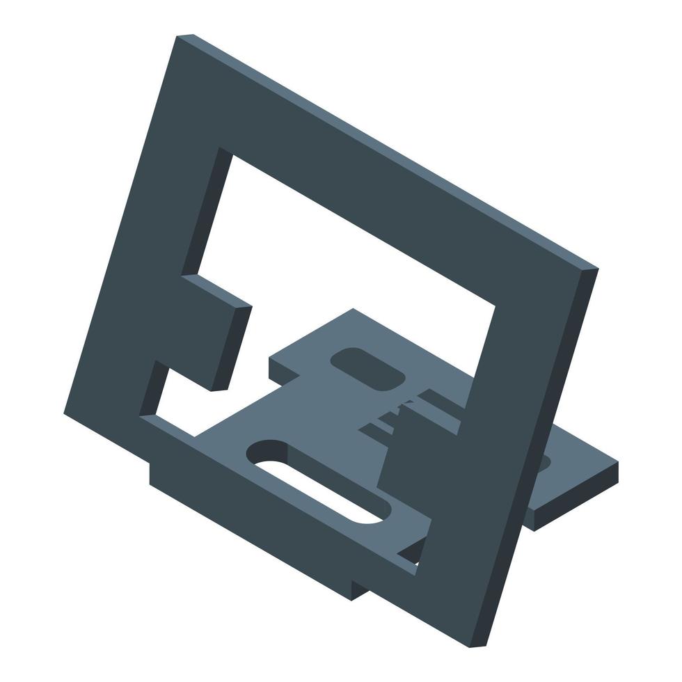 Ergonomic stand icon isometric vector. Laptop desk vector