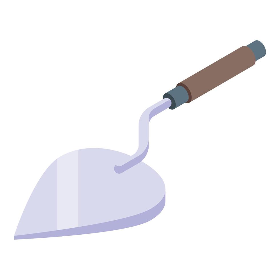 Trowel icon isometric vector. Home renovation vector