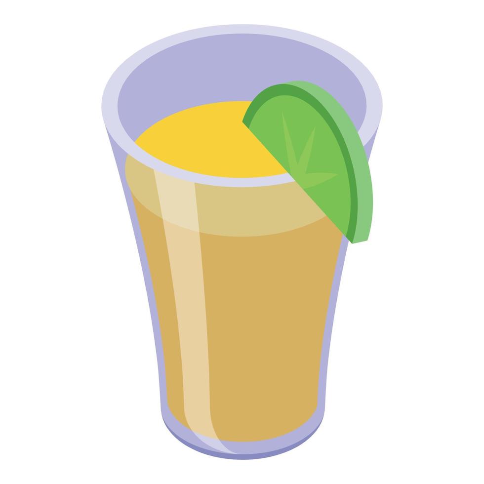 Spirit tequila icon isometric vector. Alcohol glass vector
