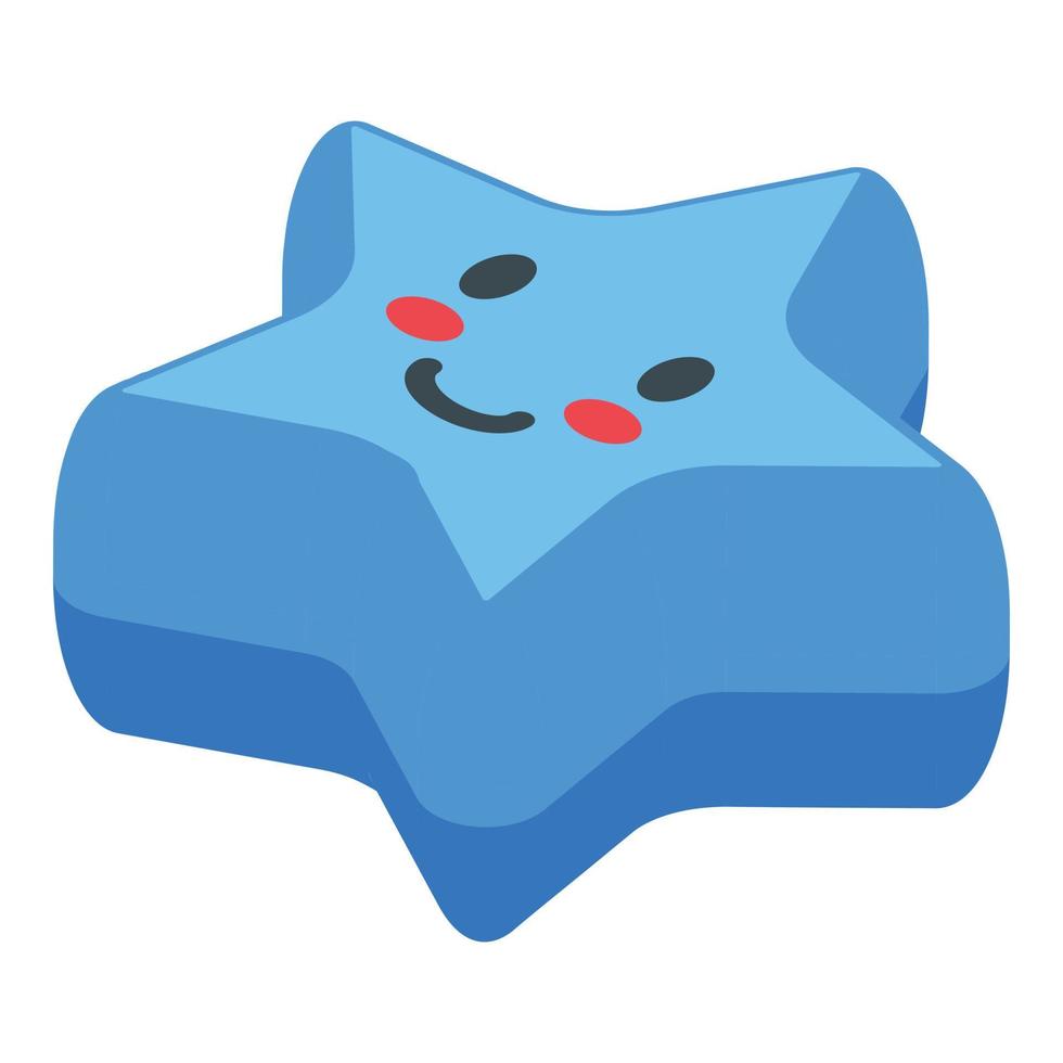 Star pet toy icon isometric vector. Cat care vector