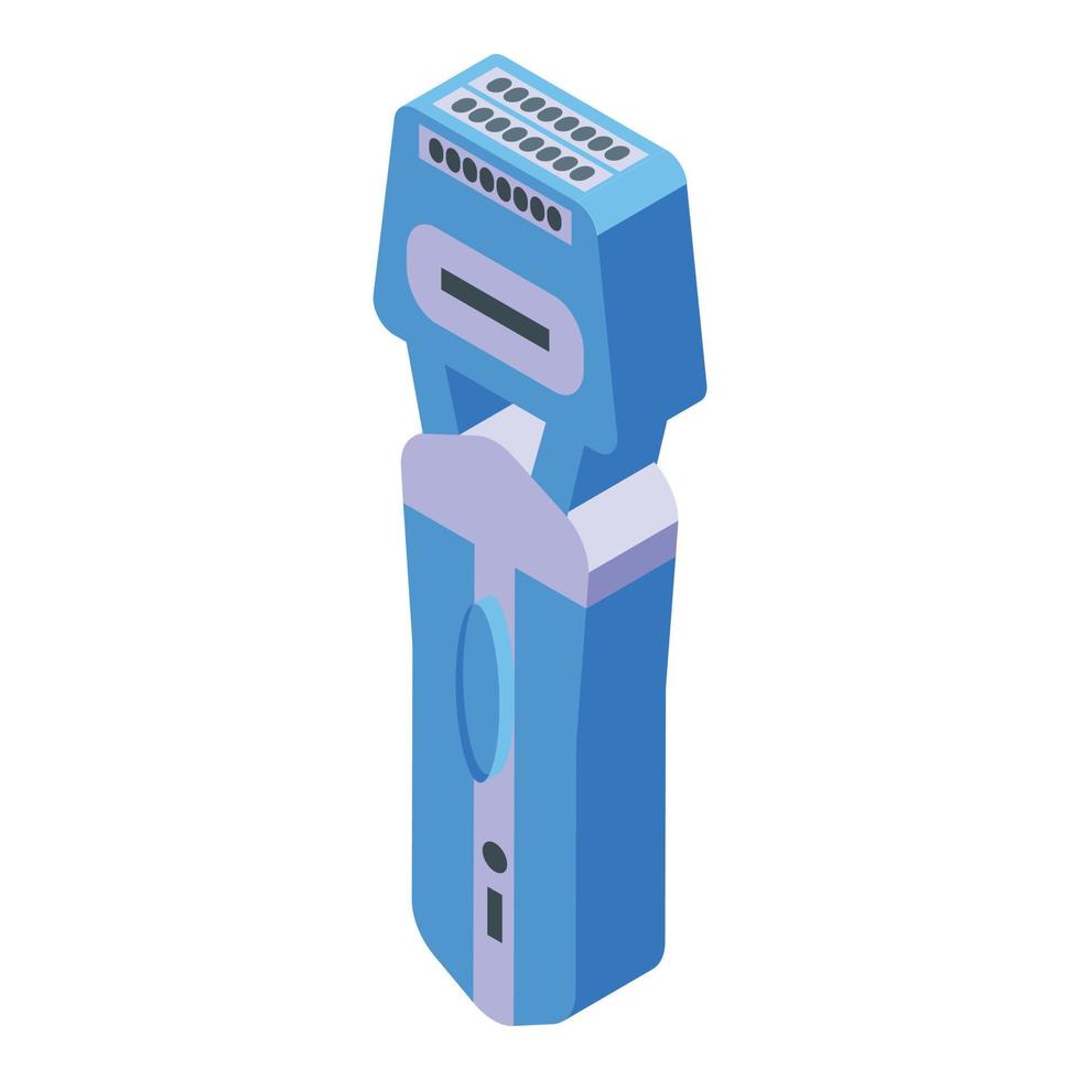 Epilator icon isometric vector. Woman skin vector