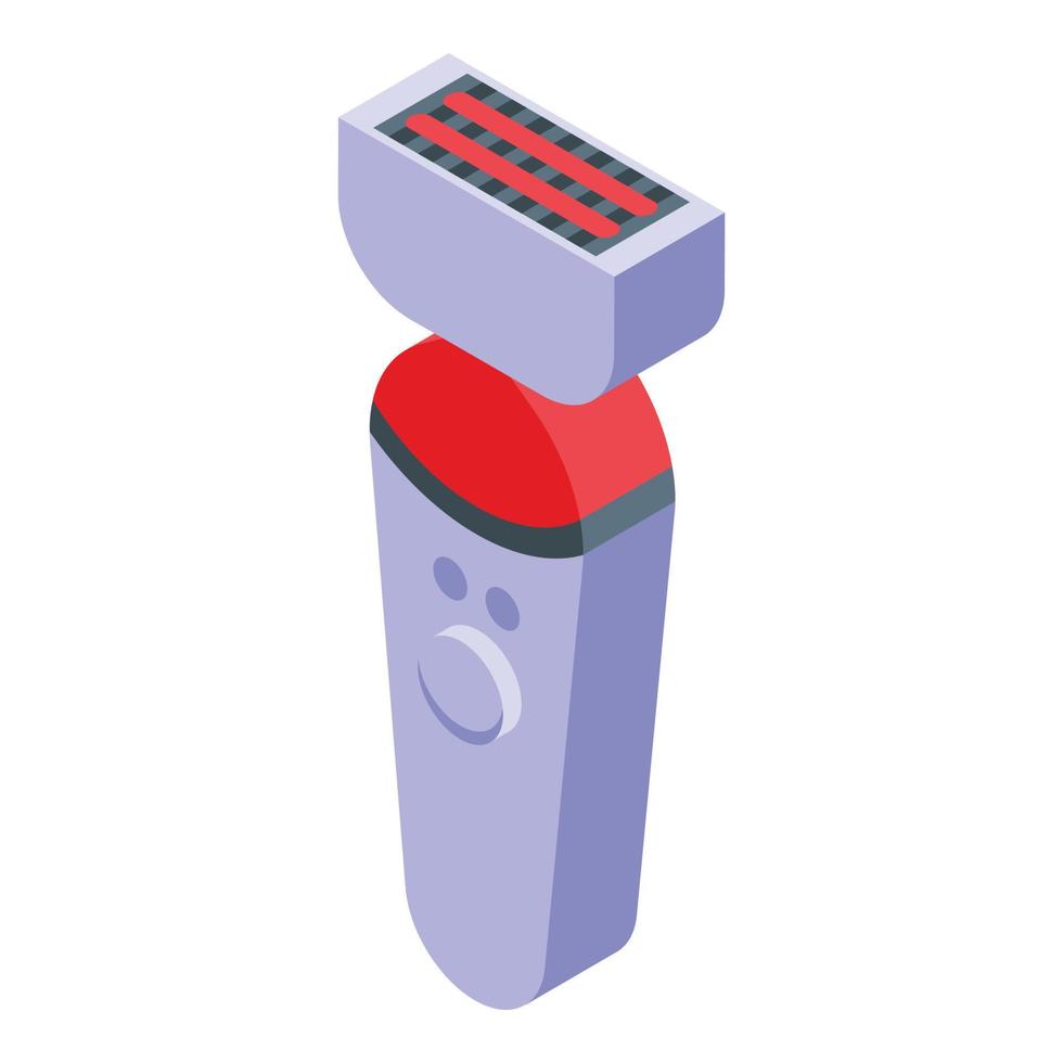 Health epilator icon isometric vector. Skin laser vector