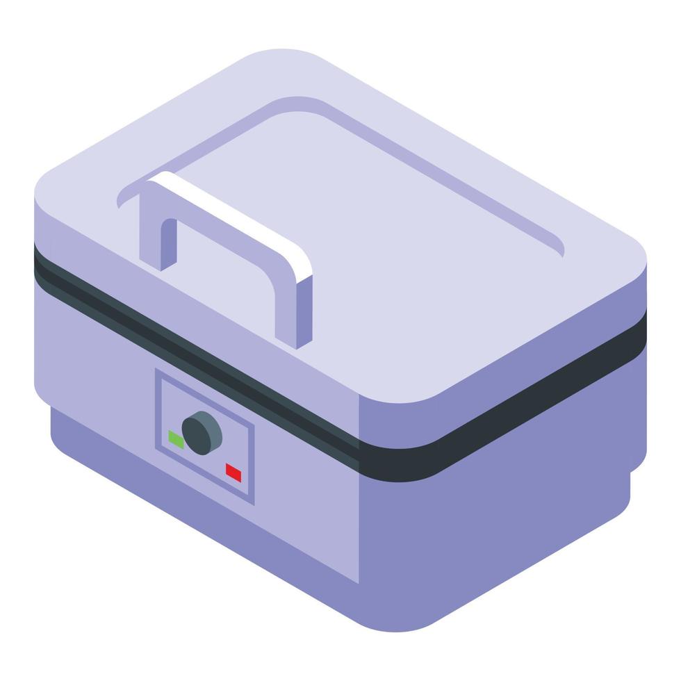 Waffle maker equipment icon isometric vector. Iron machine vector