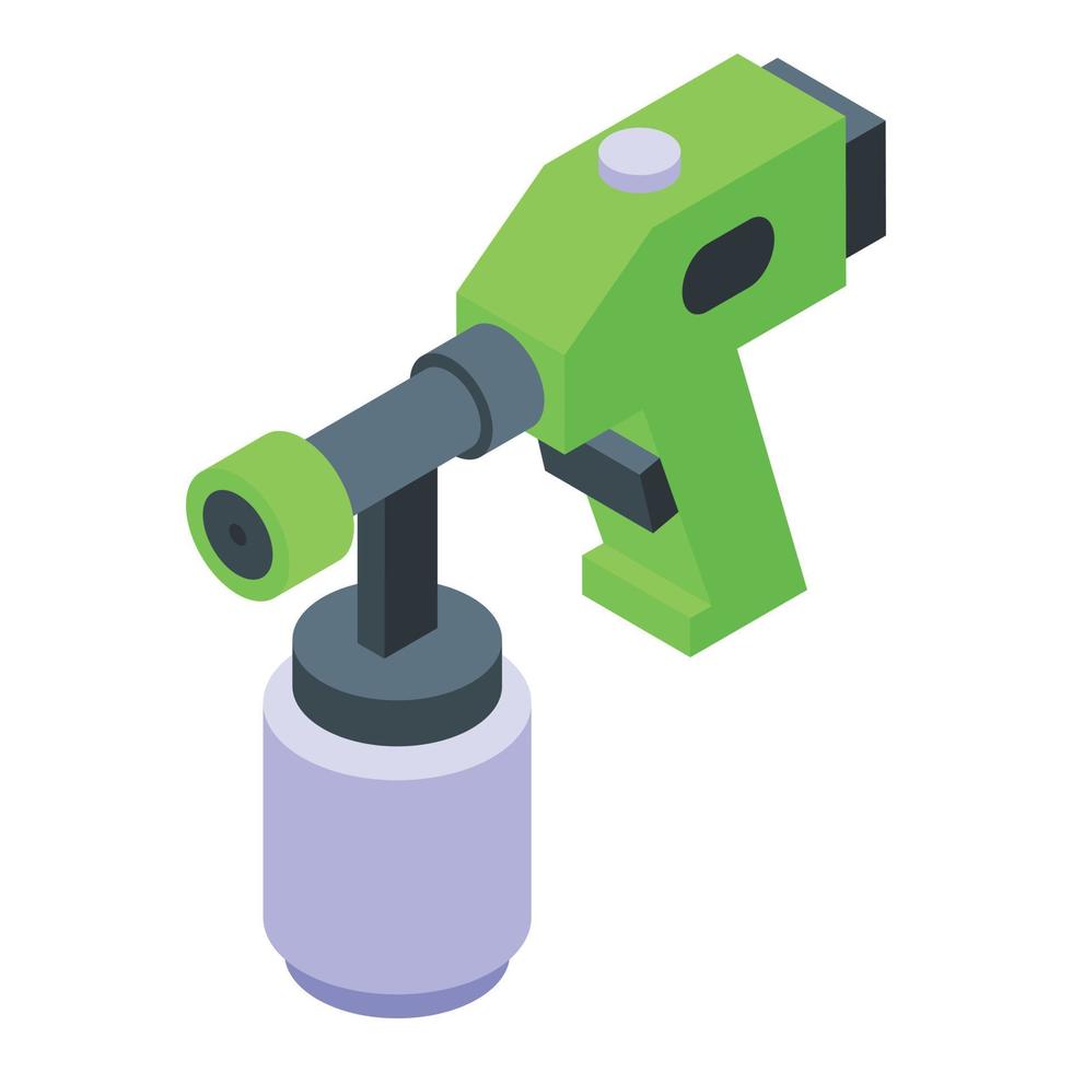 Paint work tool icon isometric vector. Spray gun vector