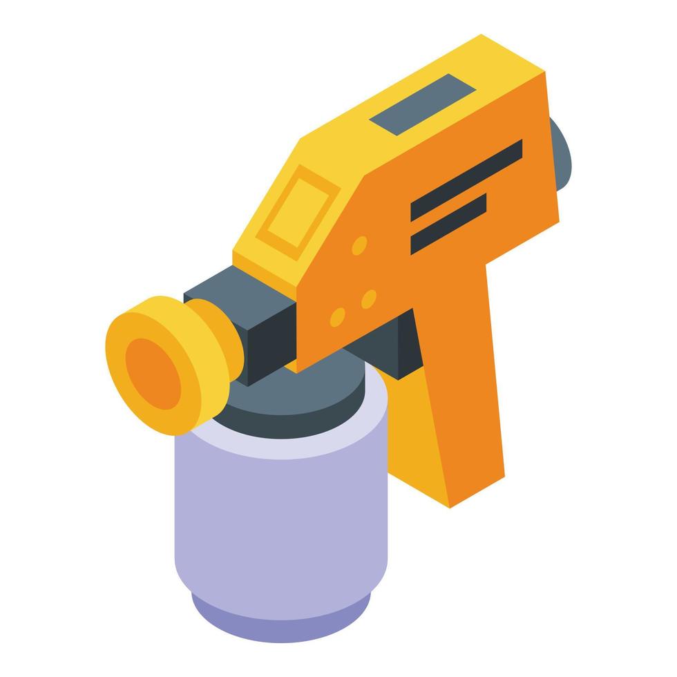Paint equipment icon isometric vector. Gun sprayer vector