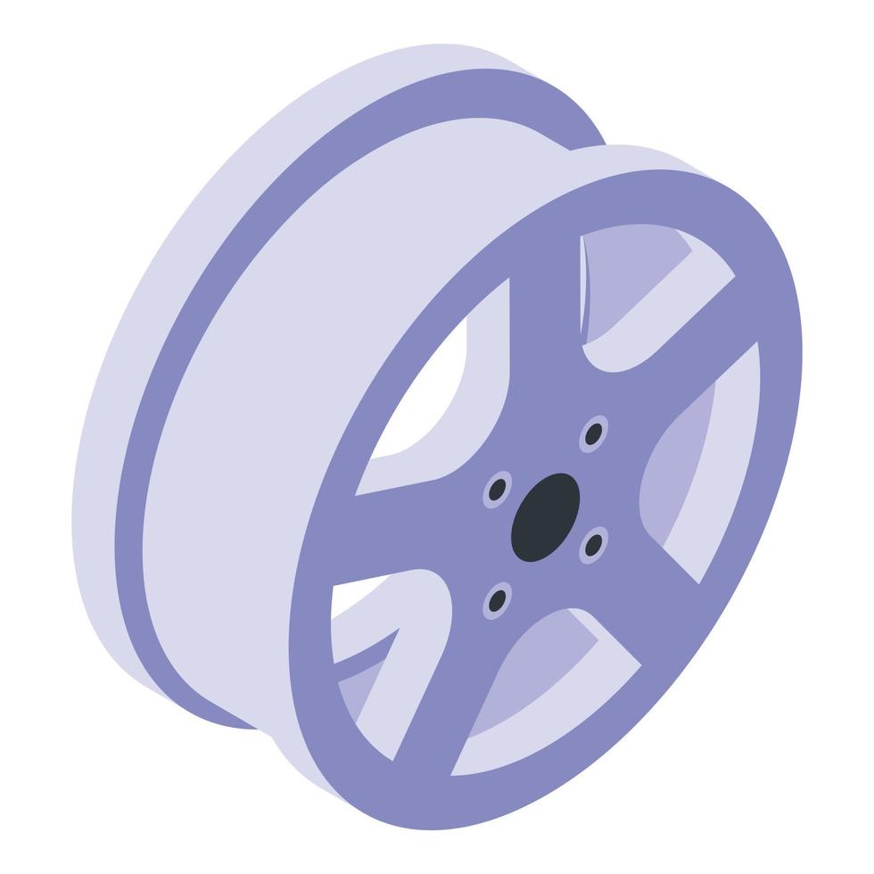 Sport wheel icon isometric vector. Car metal vector