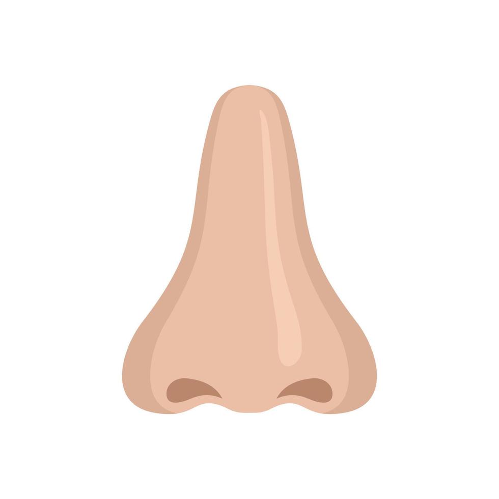 Sommelier nose icon flat isolated vector