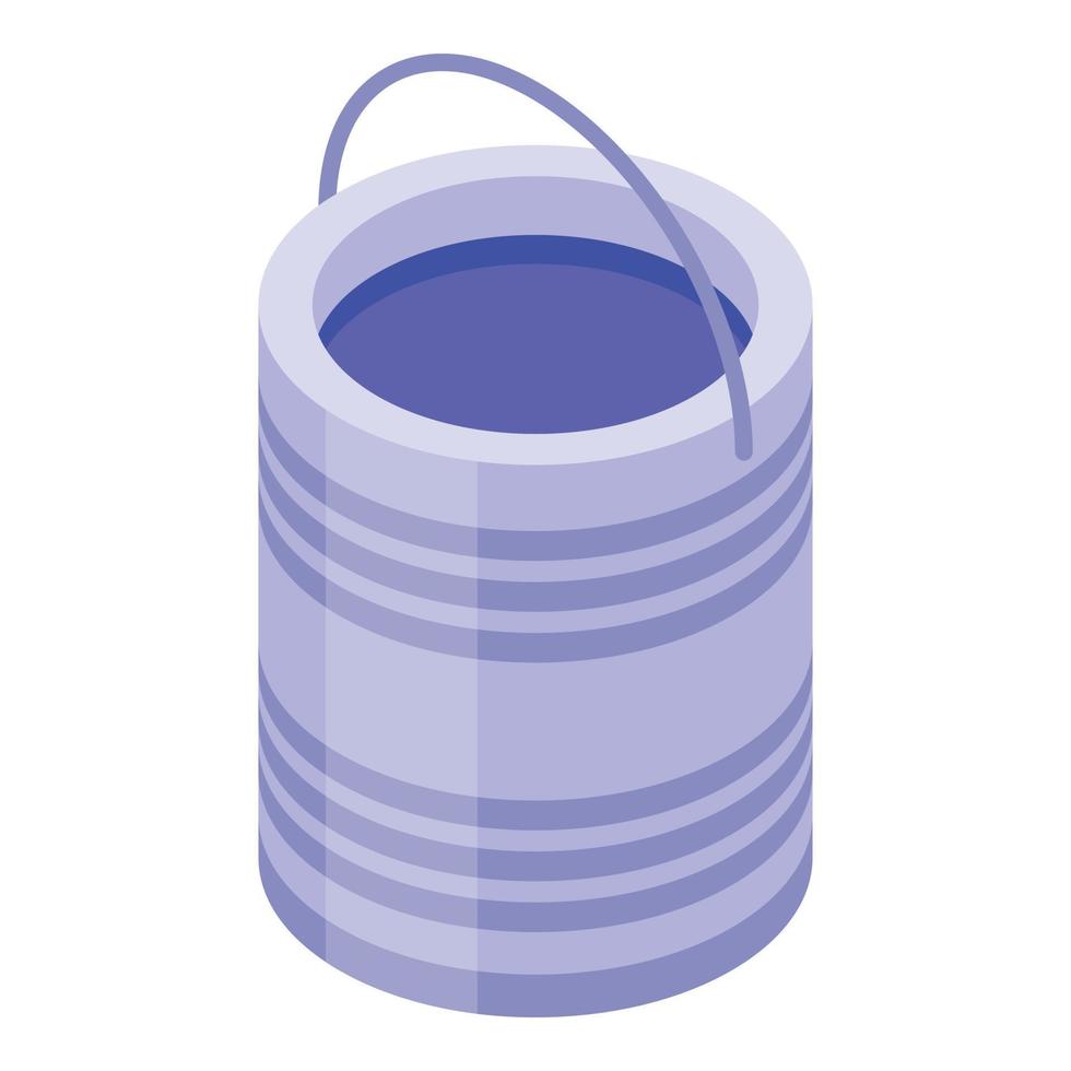 Paint bucket icon isometric vector. Car spray vector