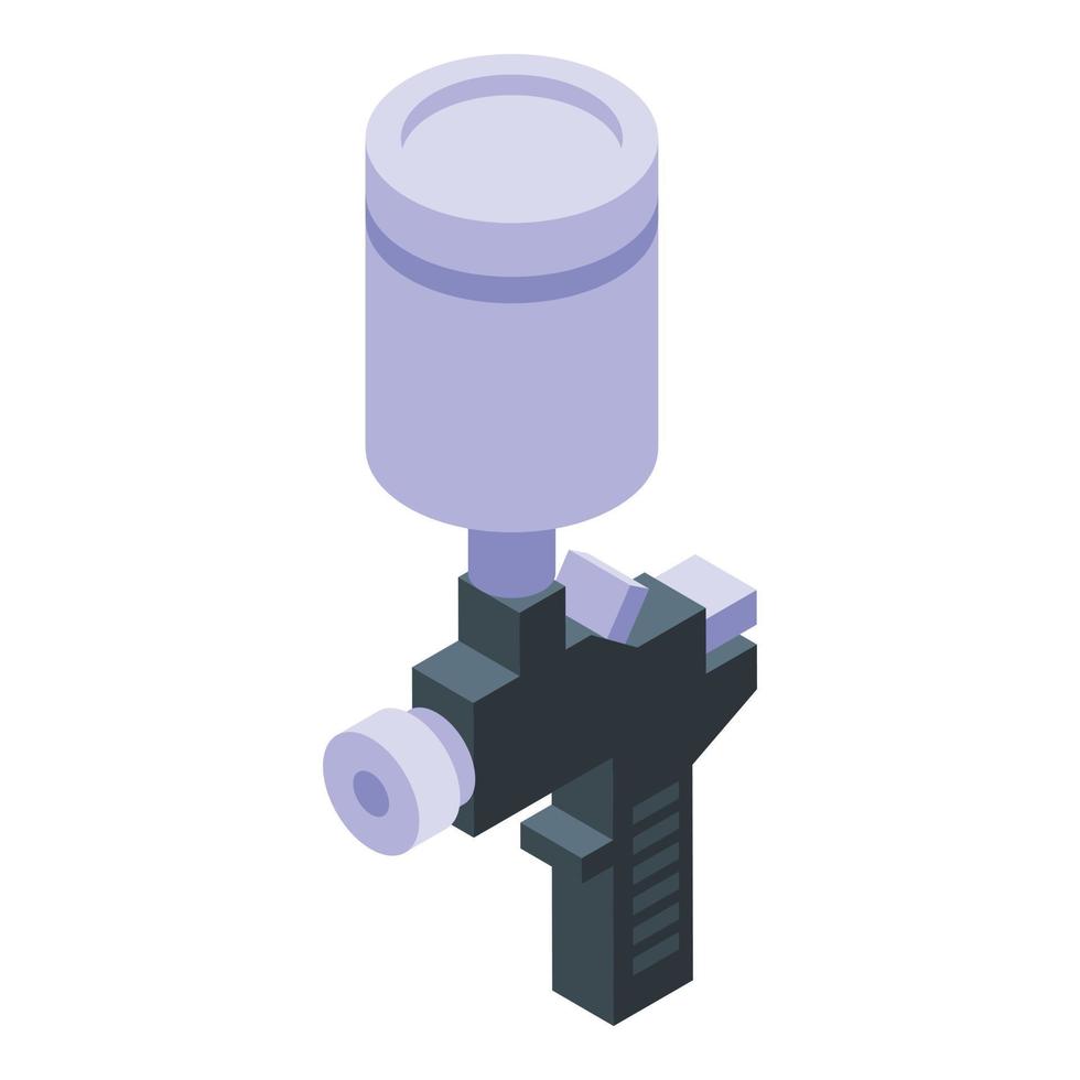 Spray bottle gun icon isometric vector. Paint sprayer vector